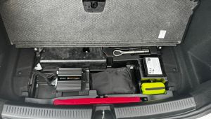 Mercedes A Klasse W177 mit Match UP6DSP im Kofferraum