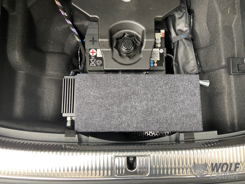 Audi A4 B9 DSP Soundsystem mit verstecktem Subwoofer - Wolfcarhifi